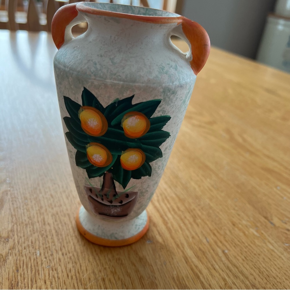 Italian orange tree vase